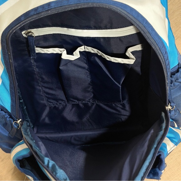 Ame and Lulu Game On Tennis Backpack Marine GTBP215 Nylon Padded Shoulders New - Picture 9 of 14